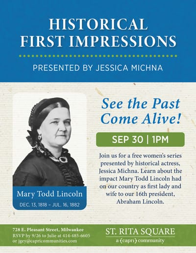 Event flyer for a historical presentation