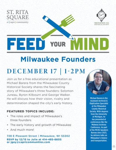 Event flyer for a community discussion series