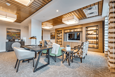 Interior common area with seating and decor