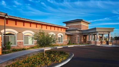 Exterior view of Mosaic Gardens Memory Care facility