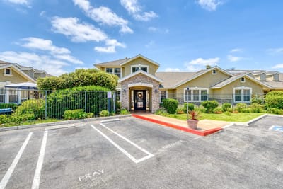 Exterior view of the Newport Mesa Senior Living facility