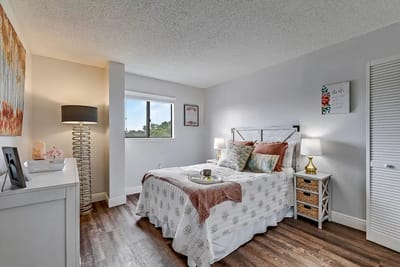 Cozy resident room with a window and decor