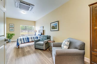 Interior view of a cozy resident room