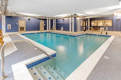 Indoor swimming pool at Monark Grove Greystone