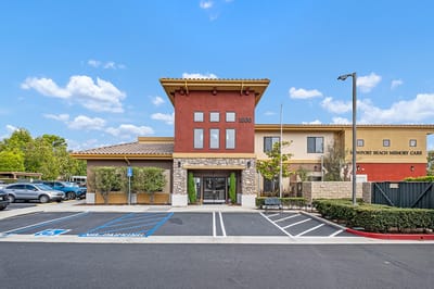 Exterior view of Newport Beach Memory Care facility