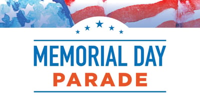 Memorial Day Parade logo and theme art