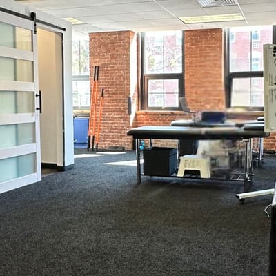 Interior view of a physical therapy room
