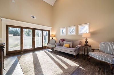 Bright and spacious common area with natural light