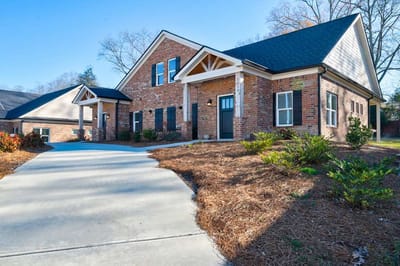Exterior view of a residential assisted living facility