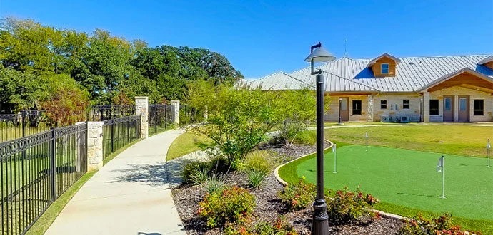 Pathway leading to the Silverado Southlake Memory Care Community