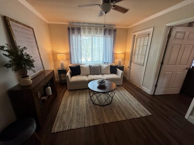 Cozy living room area with comfortable seating