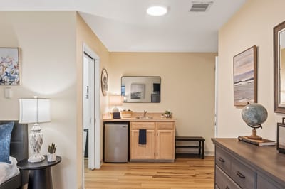 Cozy private resident room with kitchenette