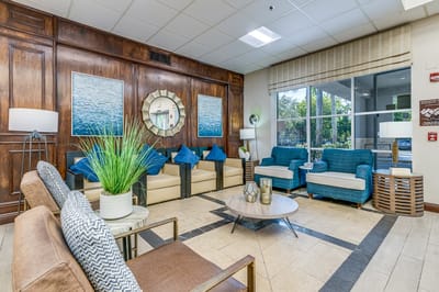 Interior common area with seating and decor