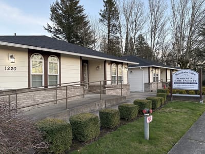 Exterior view of Mountain View Care Facility