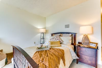 A cozy interior of a resident's room