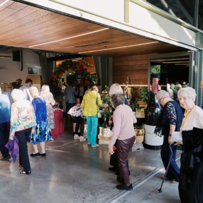 Residents enjoying a lively gathering in the common area