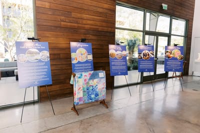 Information displays in a shared common area