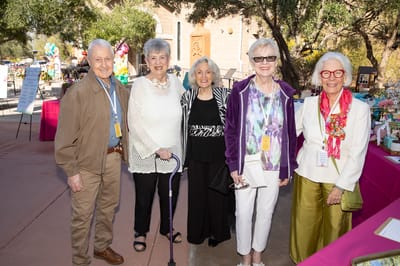 Residents enjoying an outdoor event together
