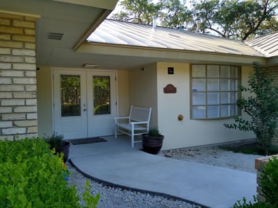 Entrance to the Red Oak Memory Care facility