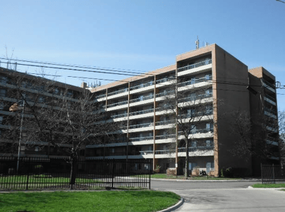 Exterior view of Cherry Hill Place Apartments