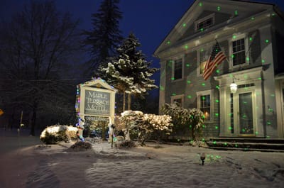 Exterior view of Maple Terrace Community Care in winter