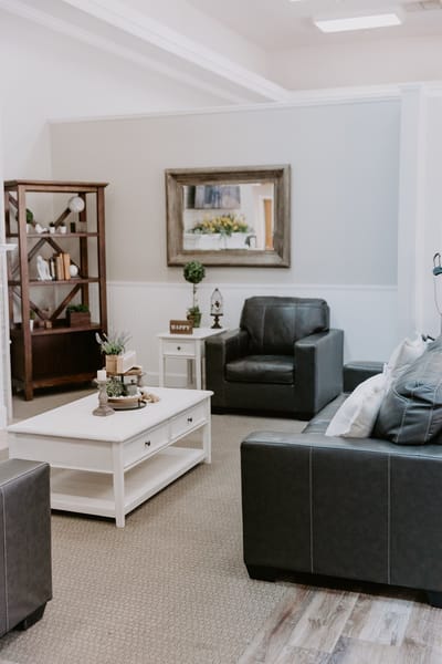 Cozy common area with seating and decor