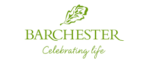 Barchester logo with green leaf design