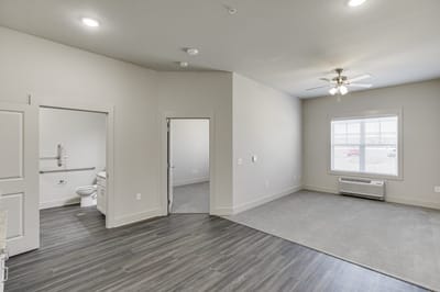 Interior view of a private resident room