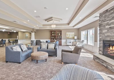 Interior common area with comfortable seating