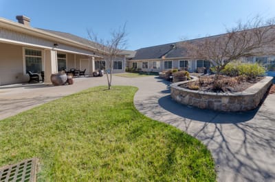 Beautiful outdoor space with landscaped gardens