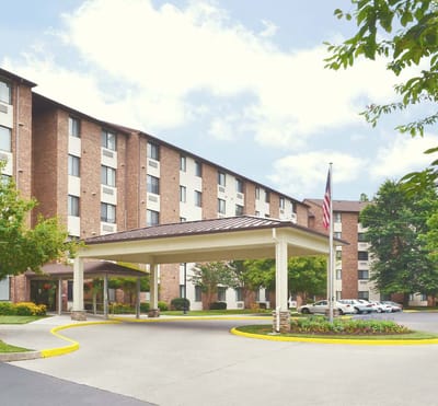 Exterior view of Edinburgh Square facility entrance