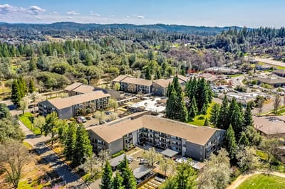 Aerial view of Gold Country Senior Living campus
