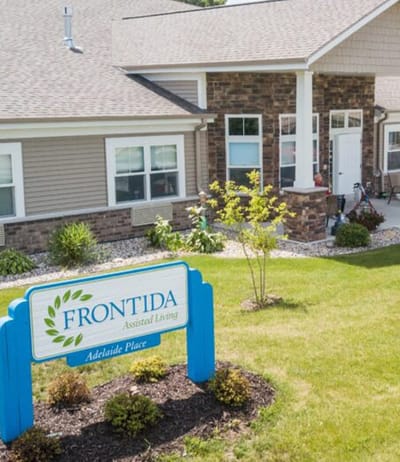 Exterior view of Frontida Assisted Living building