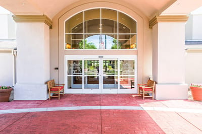Front entrance of Arrowhead Valley Retirement Community
