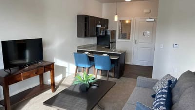 Cozy interior view of a resident unit