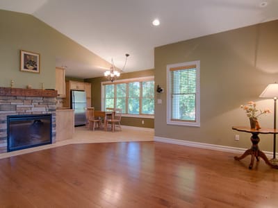 Interior view of a bright living space