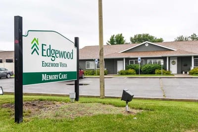 Exterior view of the Edgewood facility with signage