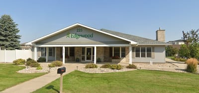 Exterior view of the Edgewood facility with landscaping
