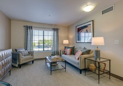 Bright and cozy interior living space