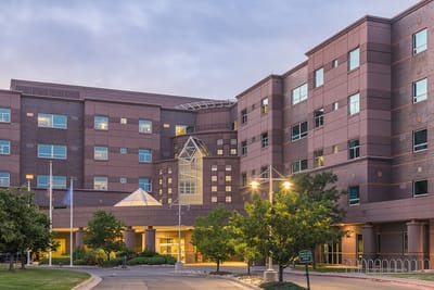 Exterior view of Longmont United Hospital building
