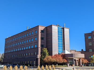 Exterior view of Longmont United Hospital building