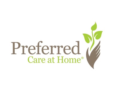 Preferred Care at Home of Greater Huntsville, home care in Huntsville, AL — Company logo with a hand and growing plant elements