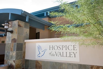 Signage of Hospice of the Valley facility