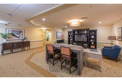 Interior common area with seating and decor
