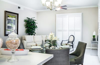 Elegant interior of a living space at senior facility