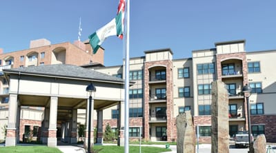 Exterior view of The Lindens at Green Hills facility