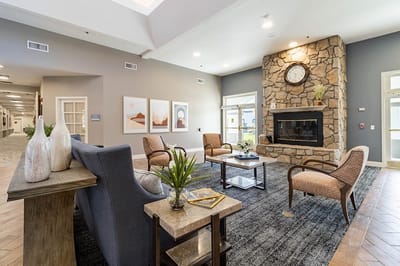 Welcoming interior lounge area with comfortable seating