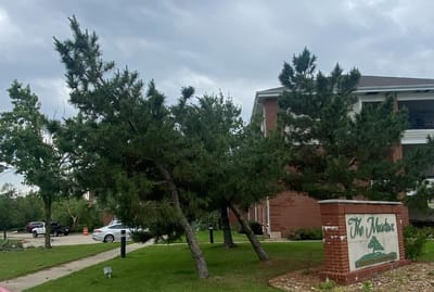 Exterior view of The Meadows assisted living community