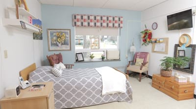 Cozy resident room with decor and window view