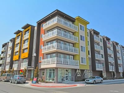 Exterior view of Center Court Senior Living
